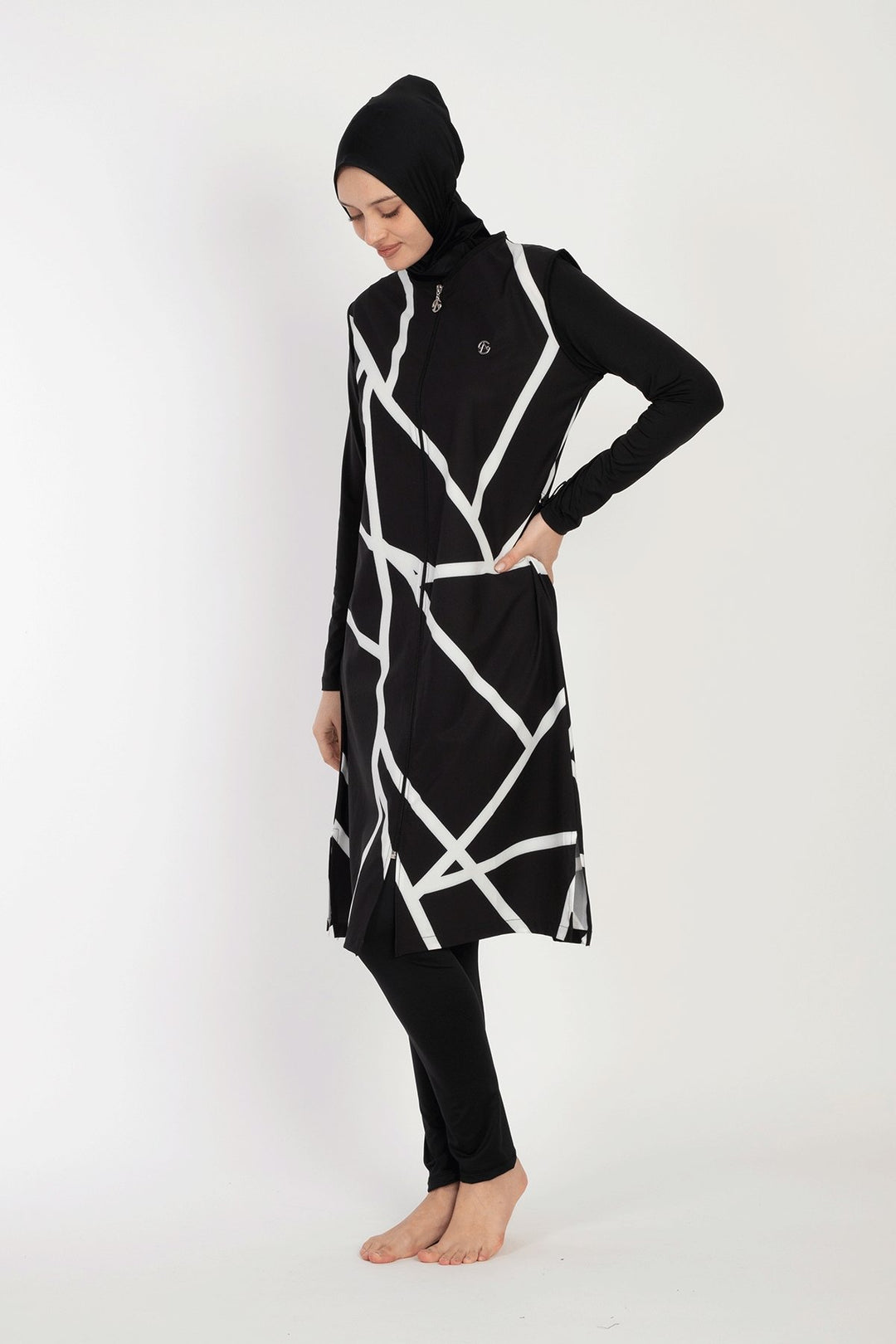 MDS Women 6049 Black Burkini - Perris