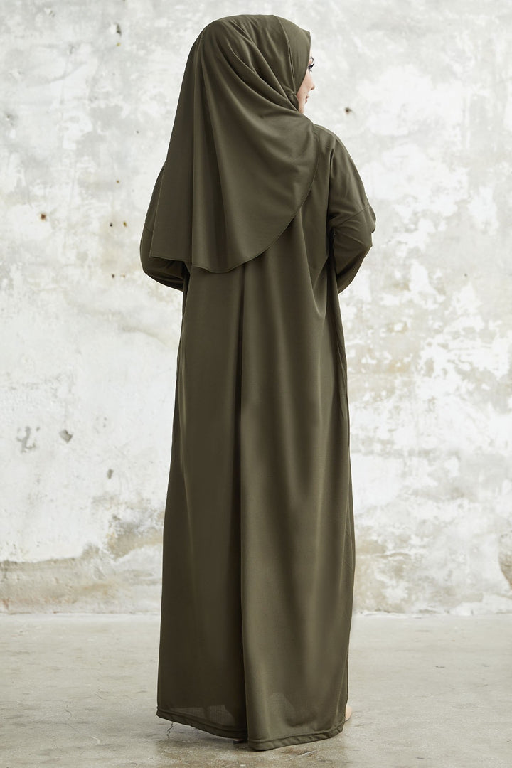MDS Women One Piece Prayer Dress - Khaki - Douai