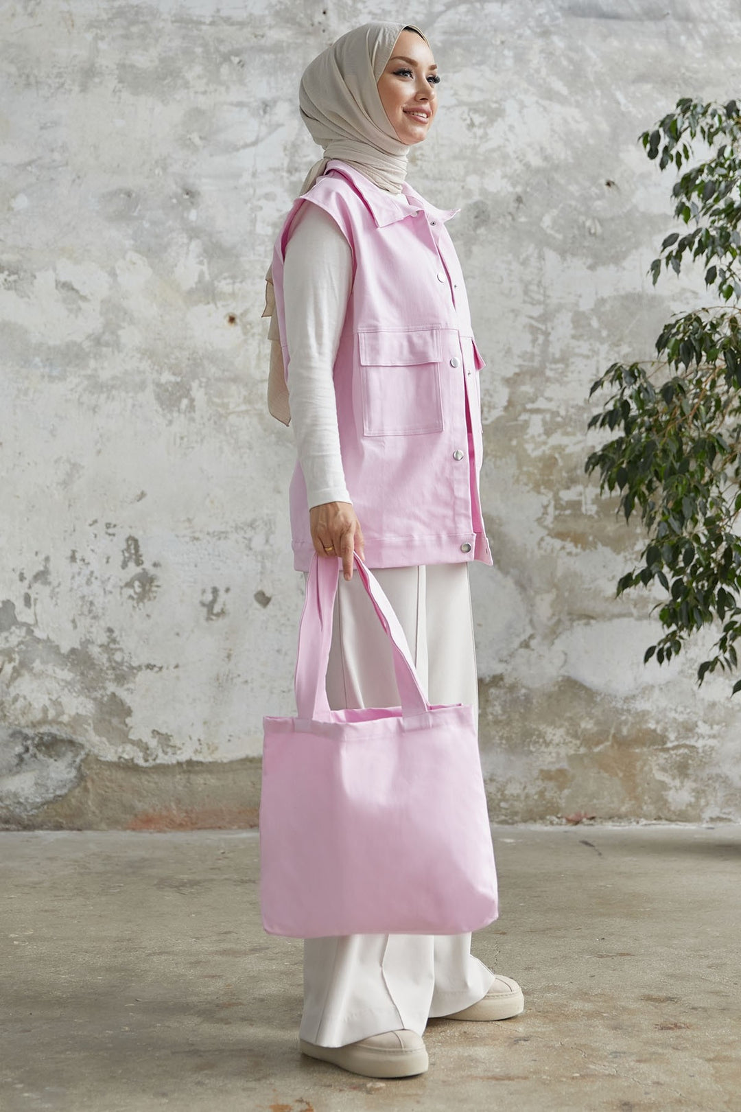 MDS Women Rasia Gabardin Bag - Powder - Leeds