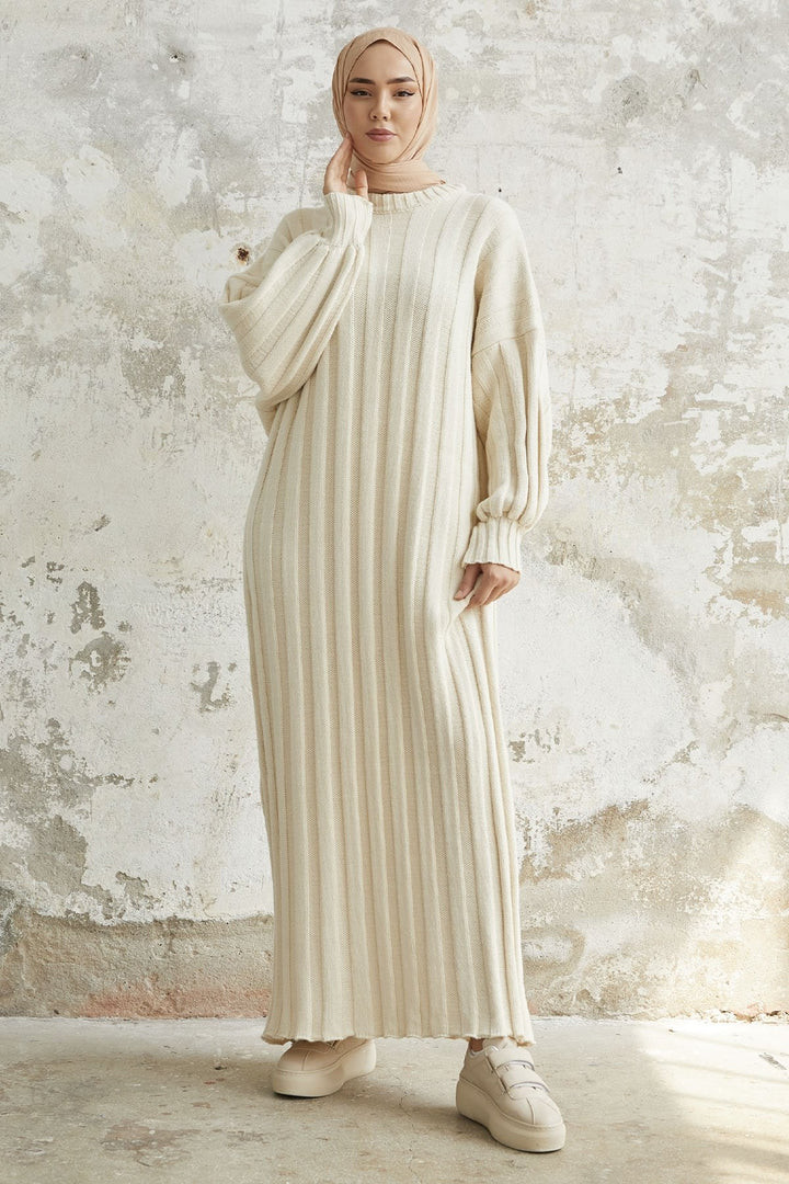 MDS Women Lovisa Knit Dress - Ecru - Muskogee