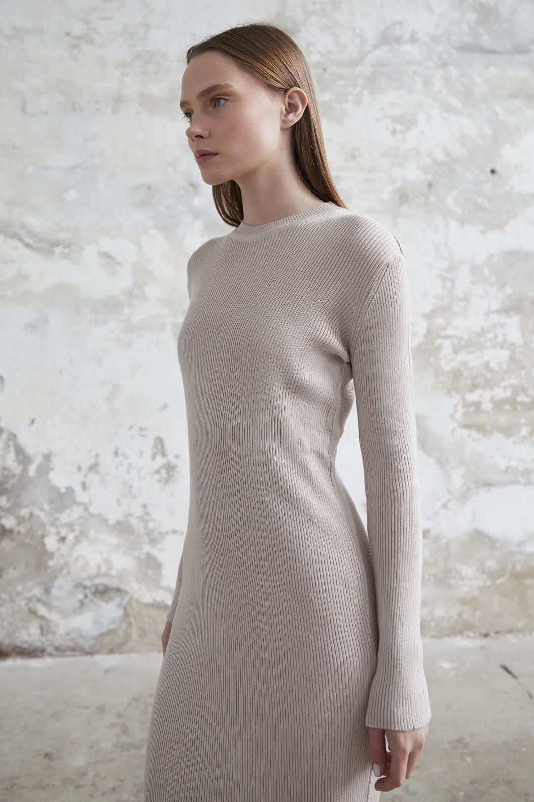 MDS Women Loyes Threaded Knit Dress - Ecru - Lincoln Park