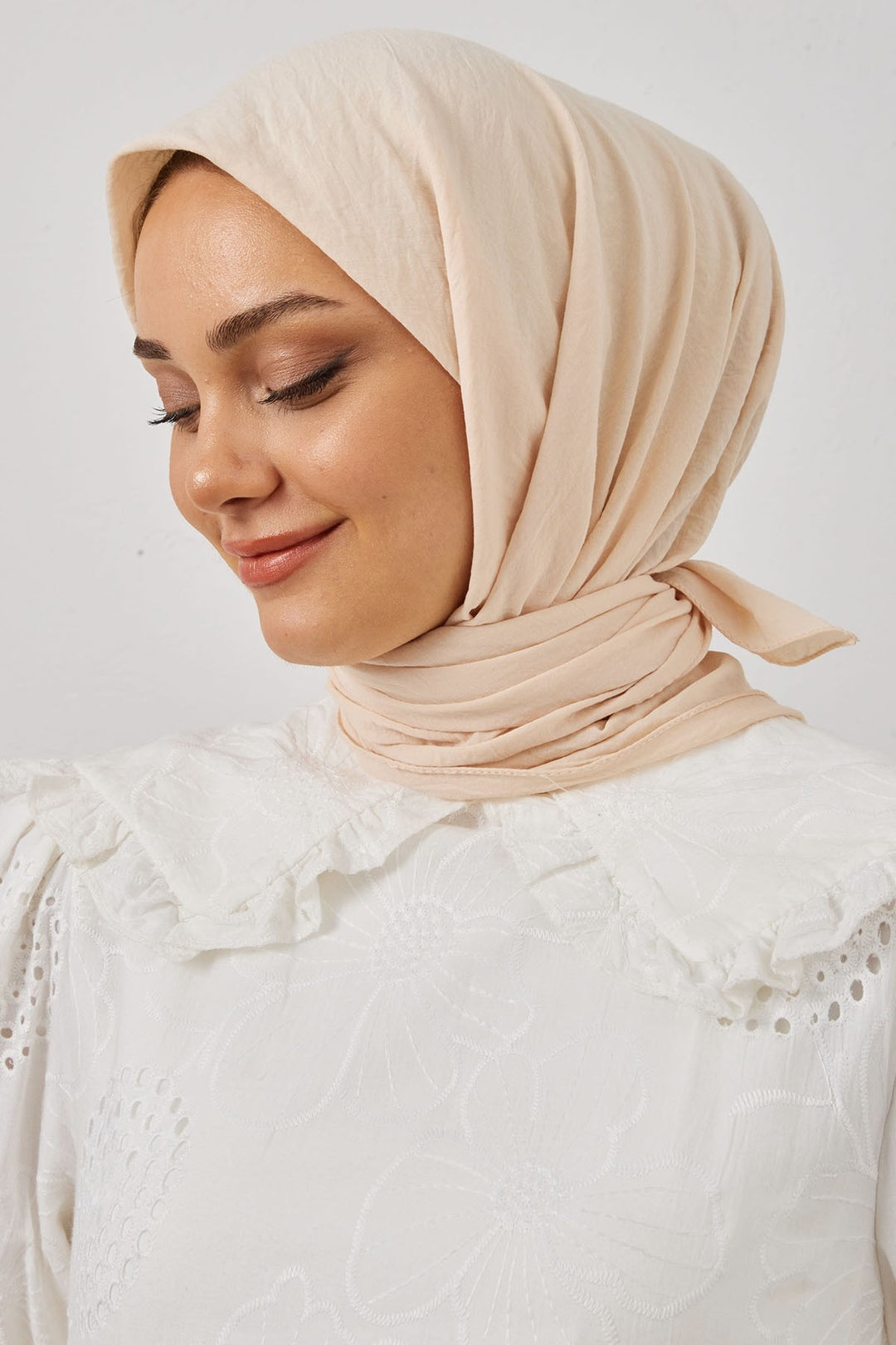 MDS Women Organic Fresh Scarf - Ecru - Calimera