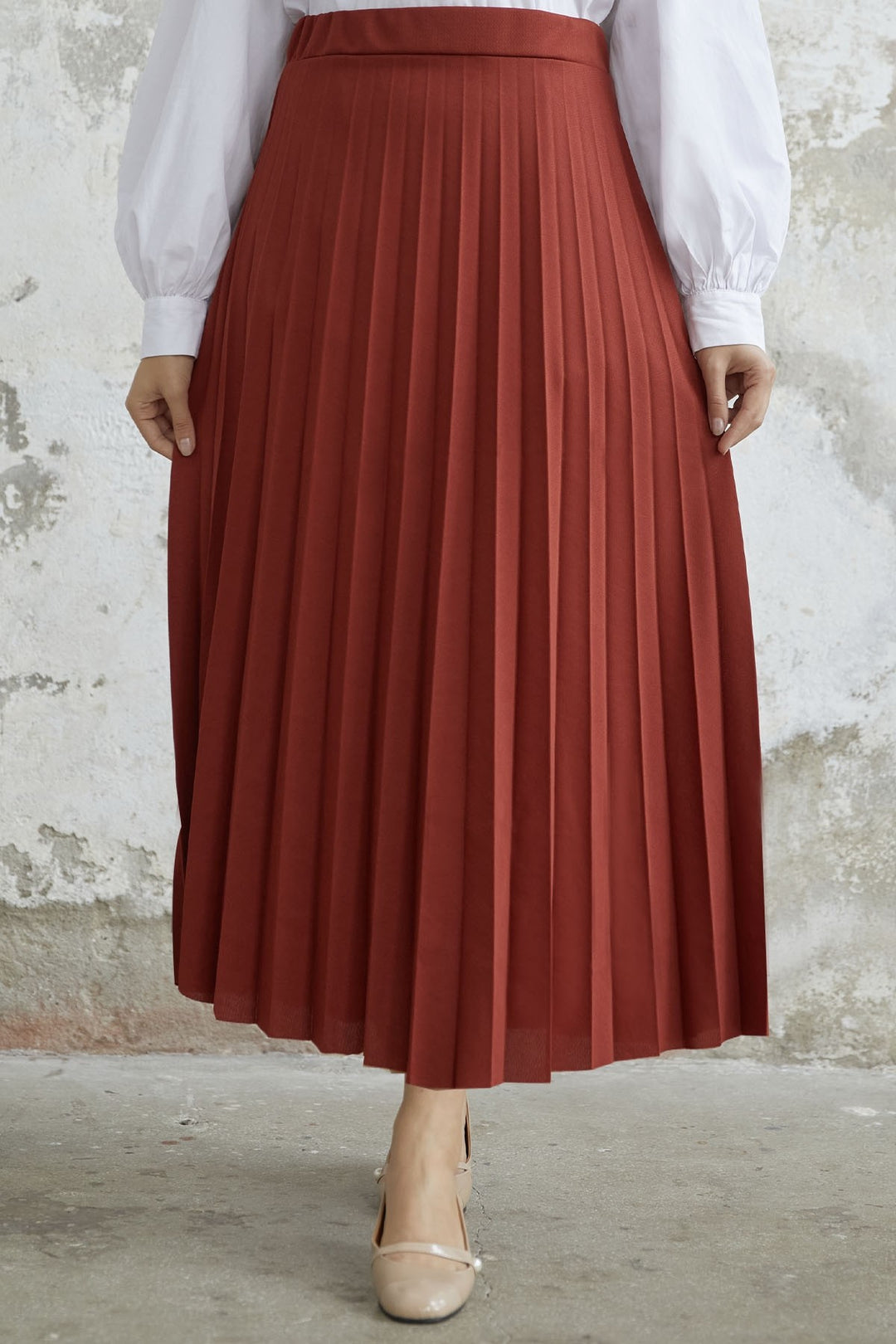 MDS Women Luisa Beli Rubber-Belted Skirt - Tile - Kendall West