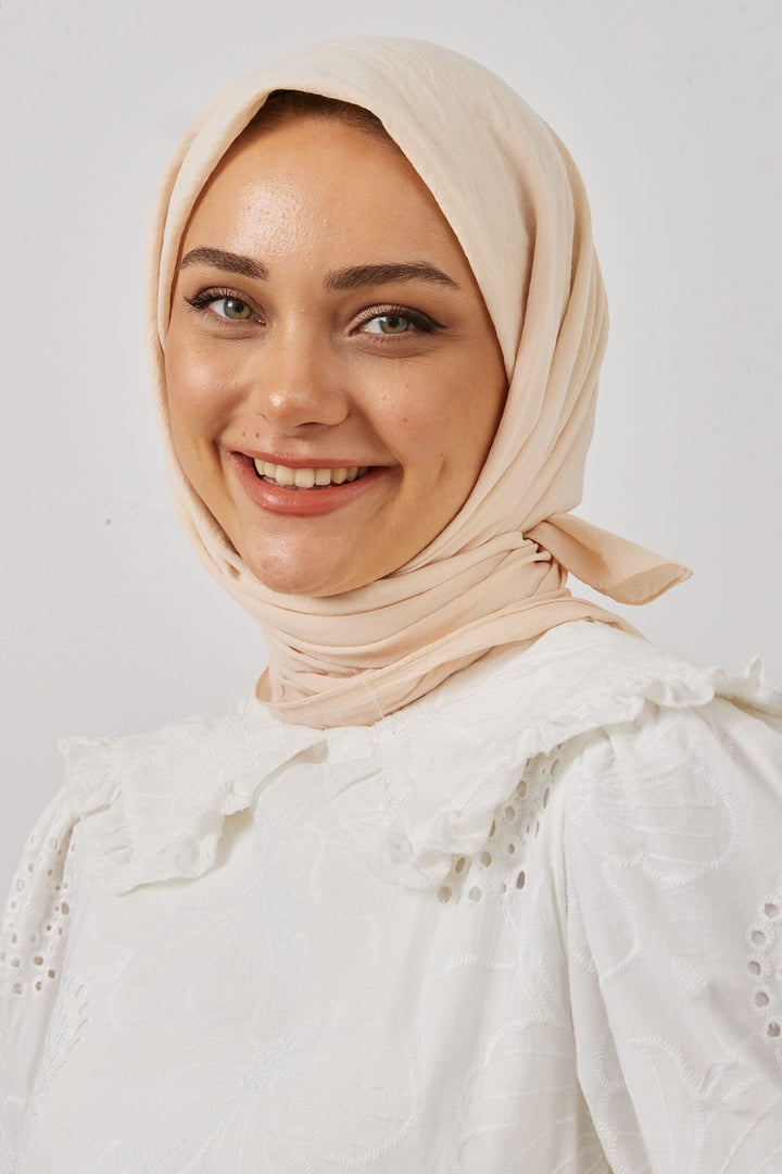 MDS Women Organic Fresh Scarf - Ecru - Calimera
