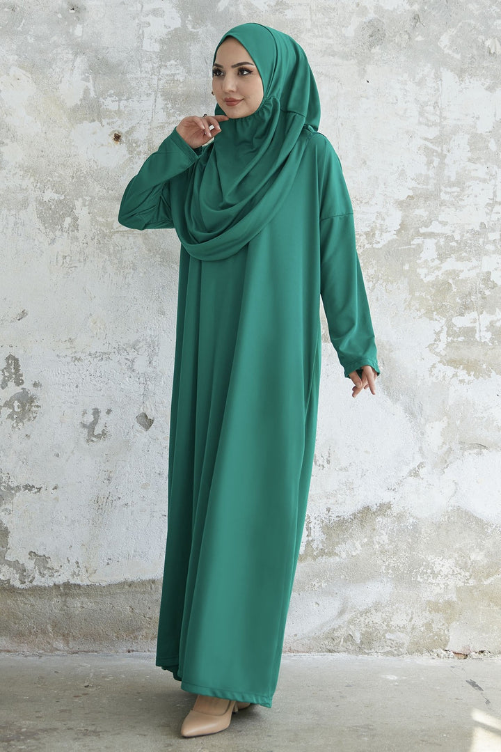 MDS Women One Piece Prayer Outfit - Emerald Green - Merritt Island
