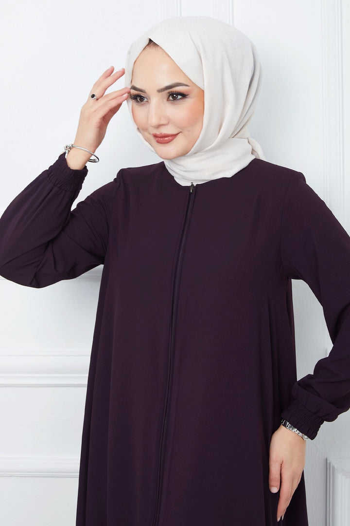 MDS Women Medina Silk Mevlana Cloak - Purple - Radebeul