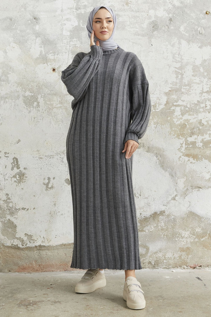 MDS Women Lovisa Threaded Knit Dress - Anthracite - Great Falls
