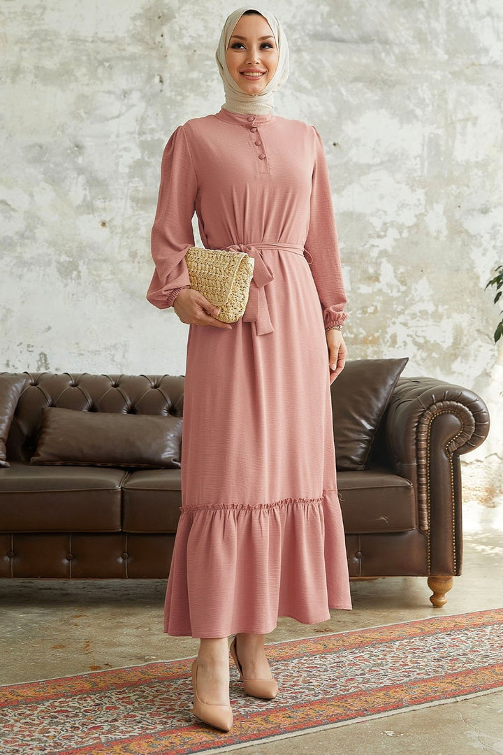 MDS Women Meyra Buttoned A-line Dress - Salmon - Beverly