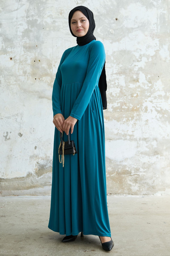 MDS Women Sandy Pocket Dress - Petrol Green - Tizayuca