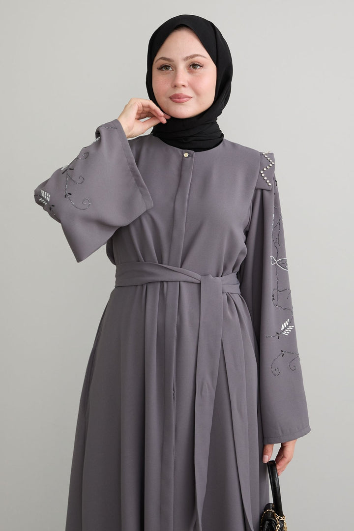 MDS Women Secret Exploding Shoulder Stoned Gray Ferace - Alafaya