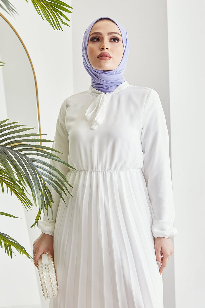 MDS Women Piliseli Limelda Chiffon Dress - White - Zacualtipán