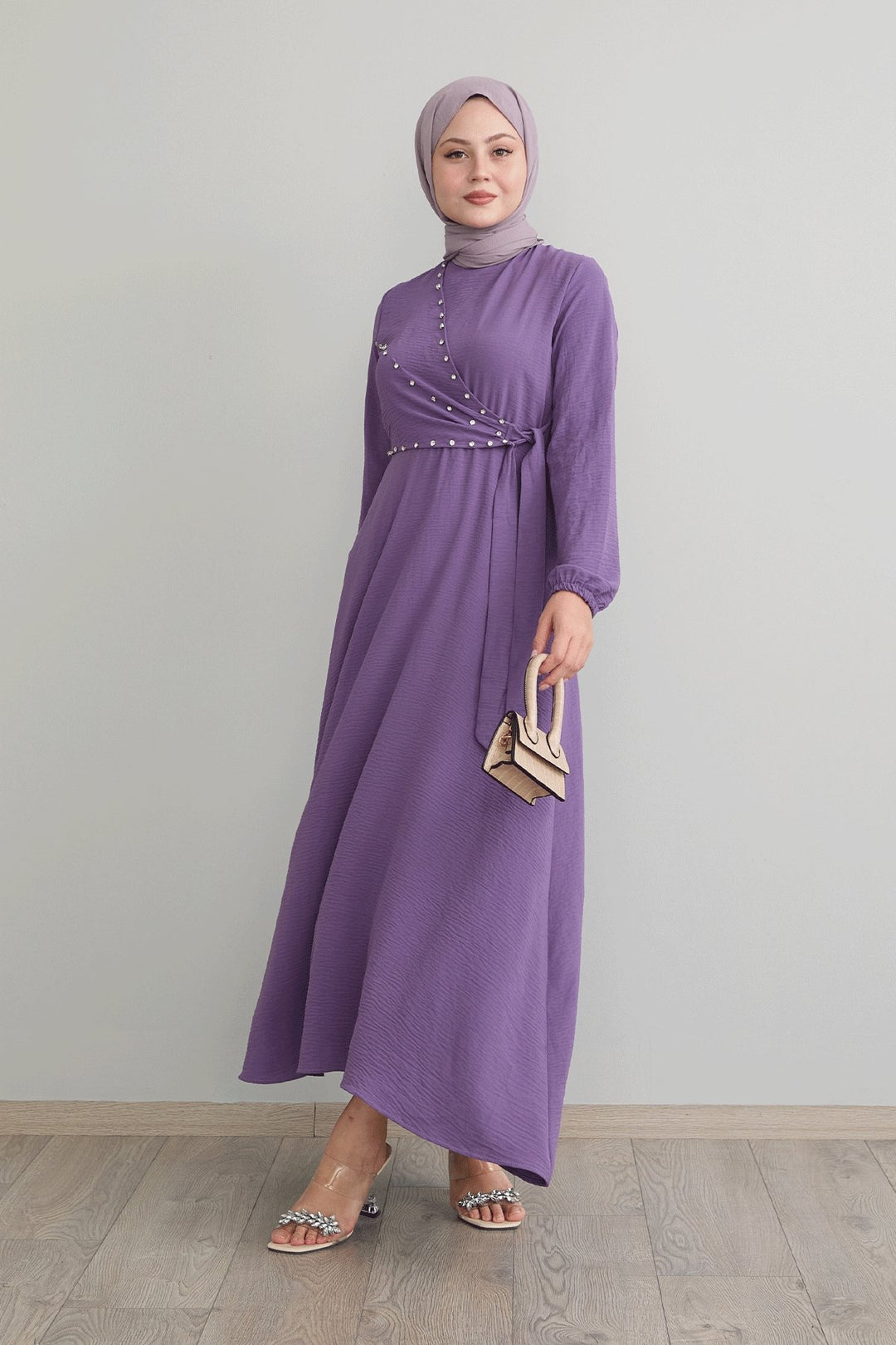 MDS Women Lila Ayrobin Dress with Front Tie Detail - Arlington