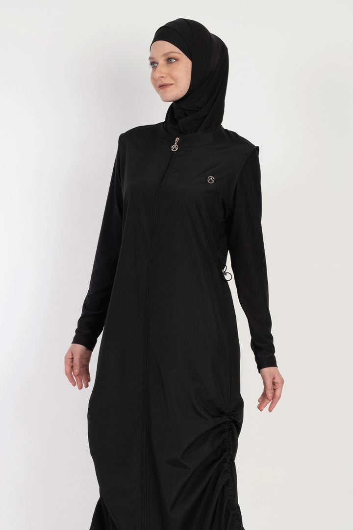 MDS Women 6068 Black Burkini - Temple