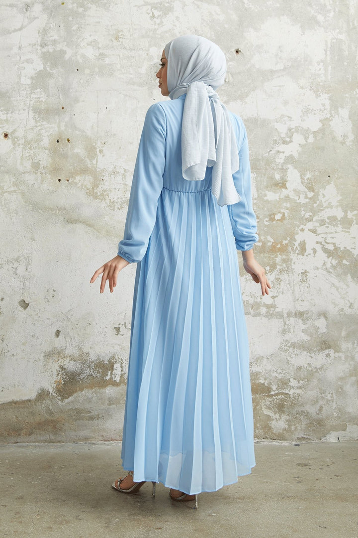 MDS Women Piliseli Limelda Chiffon Dress - Baby Blue - Esslingen
