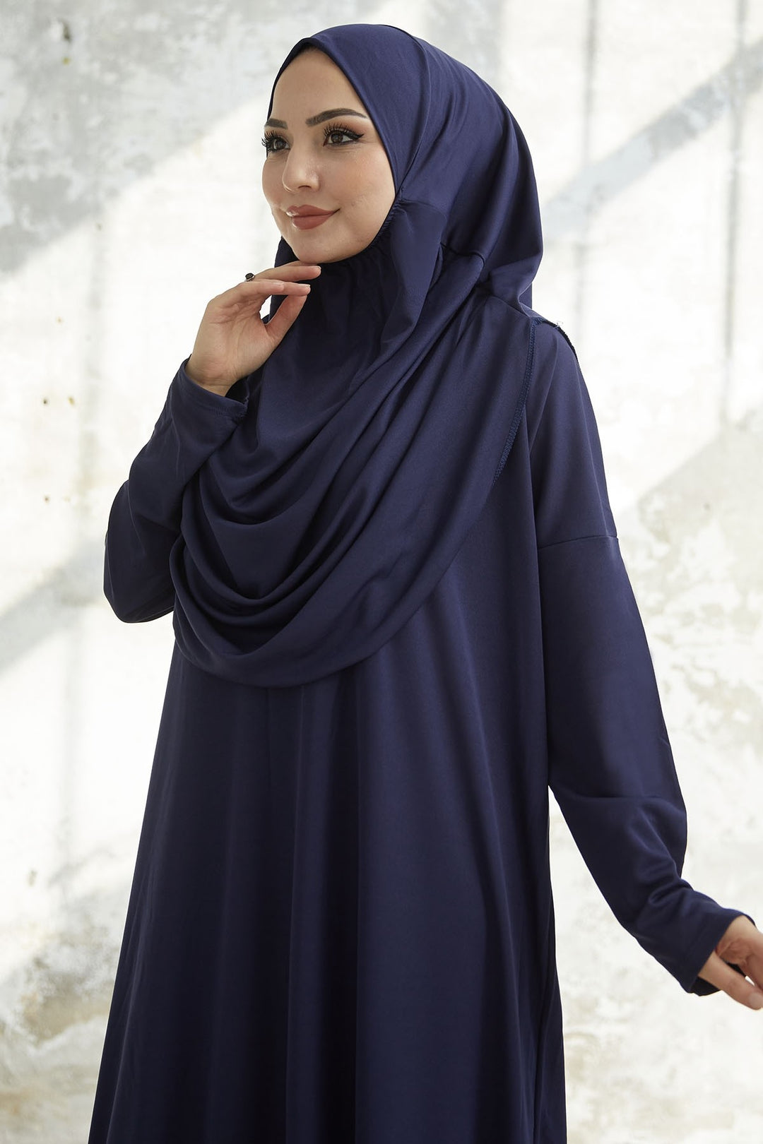 MDS Women One Piece Prayer Outfit - Navy Blue - Brant