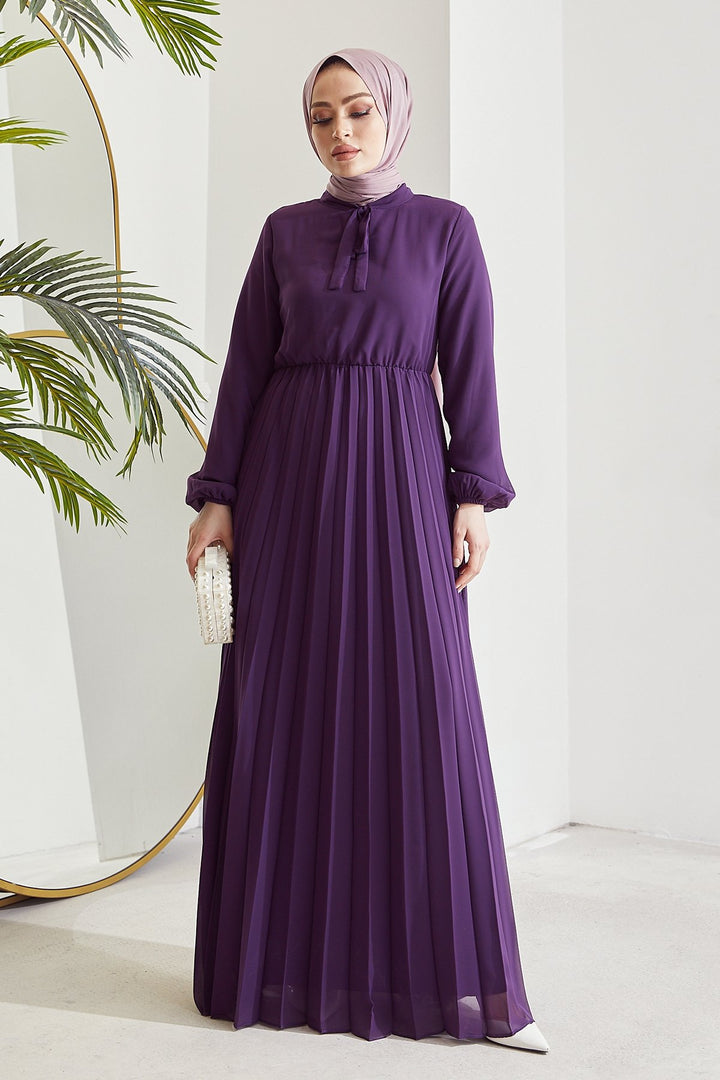 MDS Women Piliseli Limelda Chiffon Dress - Purple - Angers