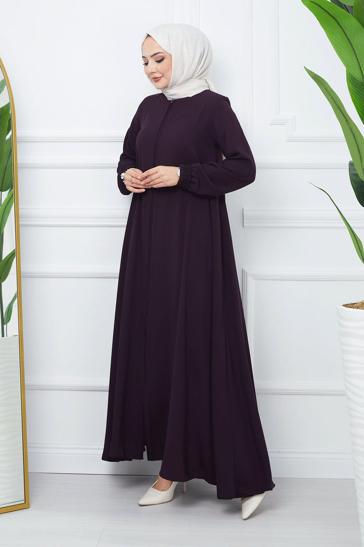 MDS Women Medina Silk Mevlana Cloak - Purple - Radebeul