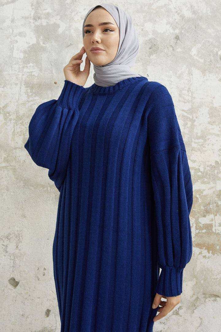 MDS Women Lovisa Threaded Knit Dress - Navy - Friedrichshafen