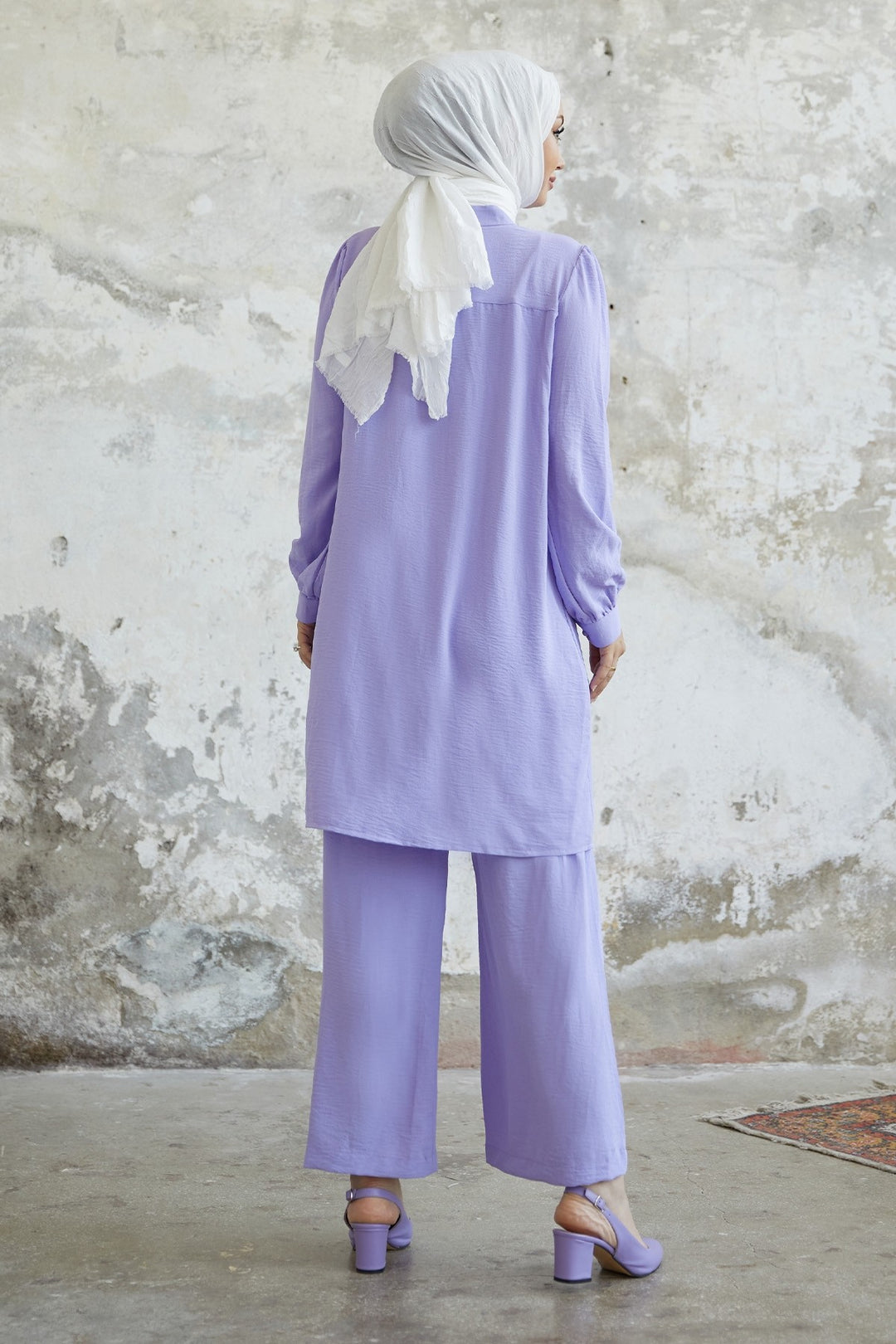 MDS Women Arfa Ayrobin Buttoned Casual Suit - Lilac - Tübingen