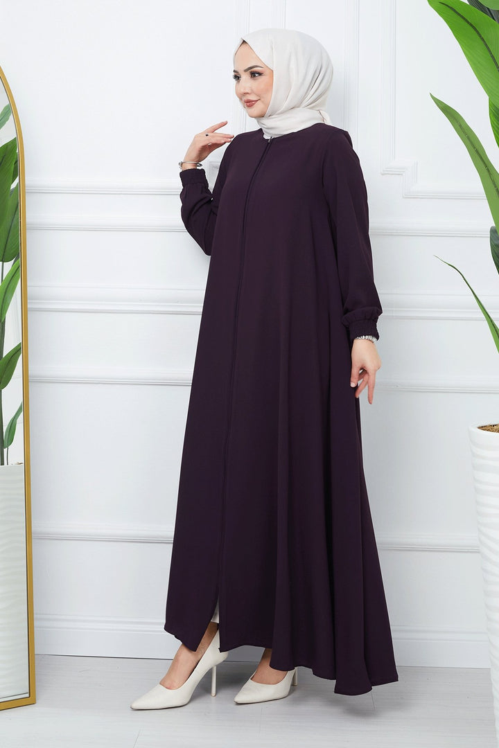 MDS Women Medina Silk Mevlana Cloak - Purple - Radebeul