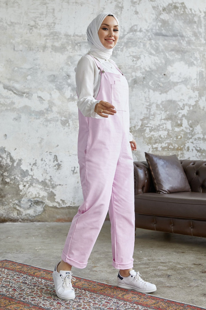 MDS Women Lindy Strap Overalls - Pink - Riviera Beach