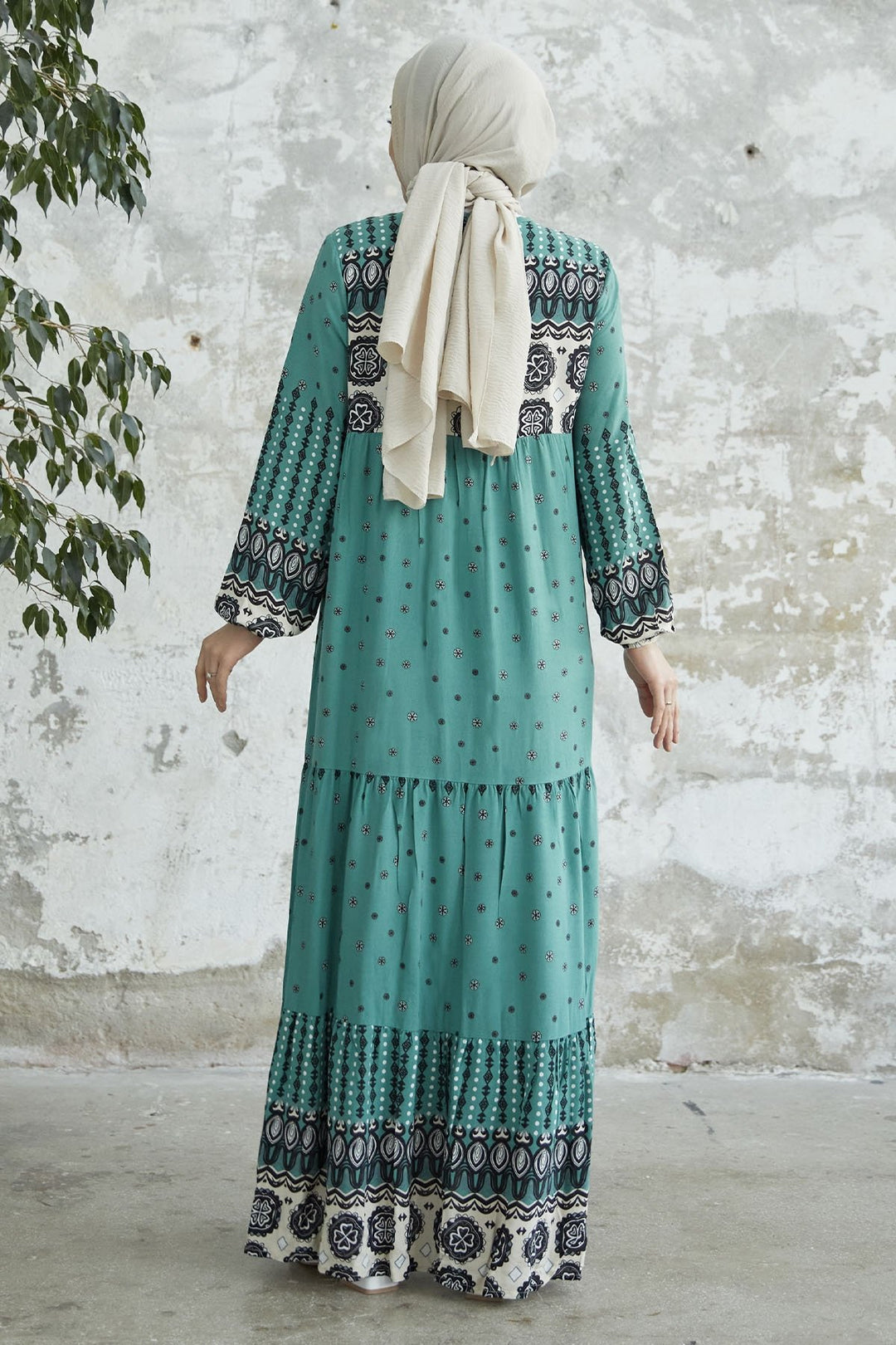 MDS Women Tasseled Viscose Dress - Mint - Courtenay