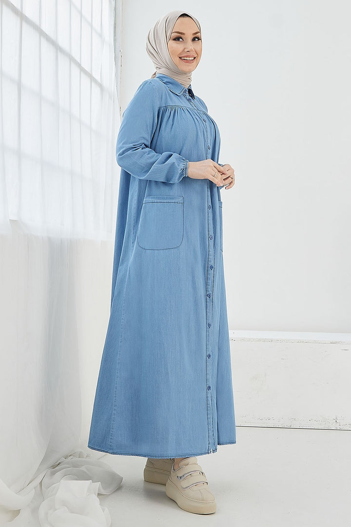 MDS Women Mayra Pocketed Denim Dress - Light Blue - San Vicente de Baracaldo