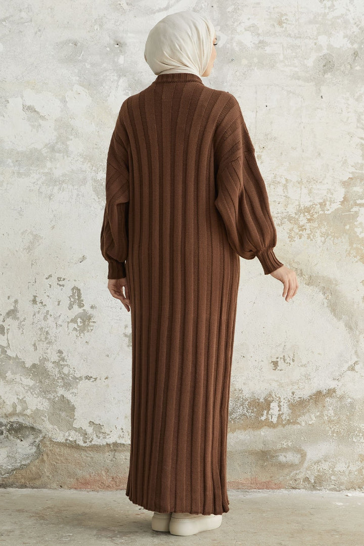 MDS Women Lovisa Threaded Knit Dress - Bitter Coffee - Sassuolo