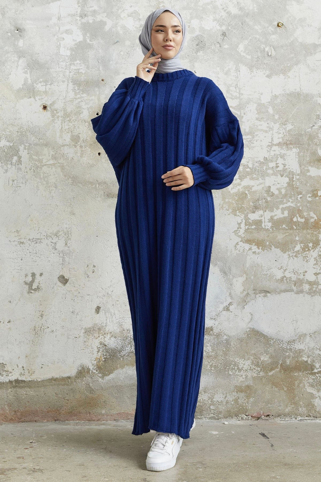 MDS Women Lovisa Threaded Knit Dress - Navy - Friedrichshafen