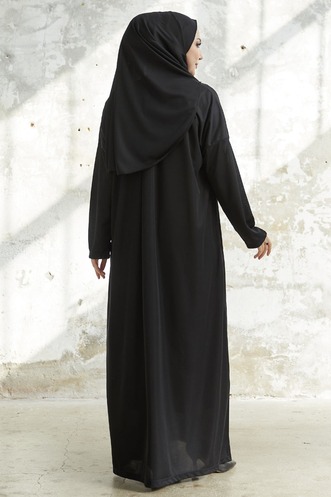 MDS Women One Piece Prayer Outfit - Black - Villaflores