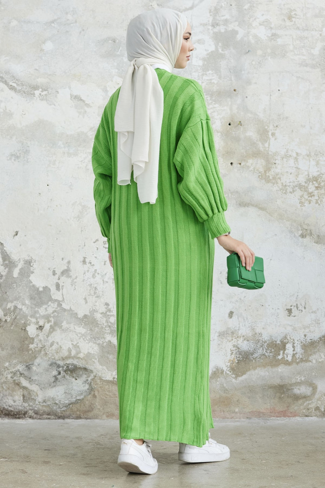 MDS Women Lovisa Threaded Knit Dress - Pistachio Green - Purísima de Bustos
