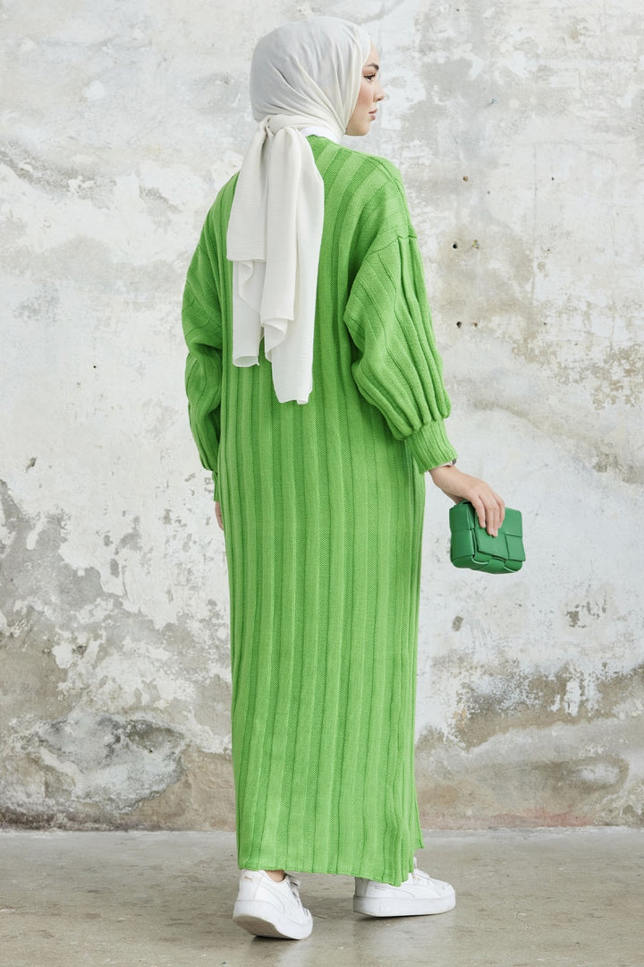 MDS Women Lovisa Threaded Knit Dress - Pistachio Green - Purísima de Bustos