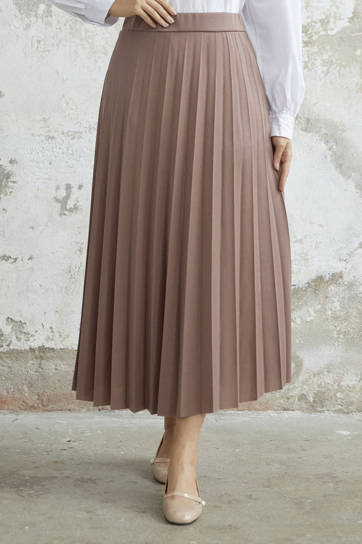 MDS Women Luisa Beli Rubber-Banded Skirt - Milky Coffee - Pinotepa