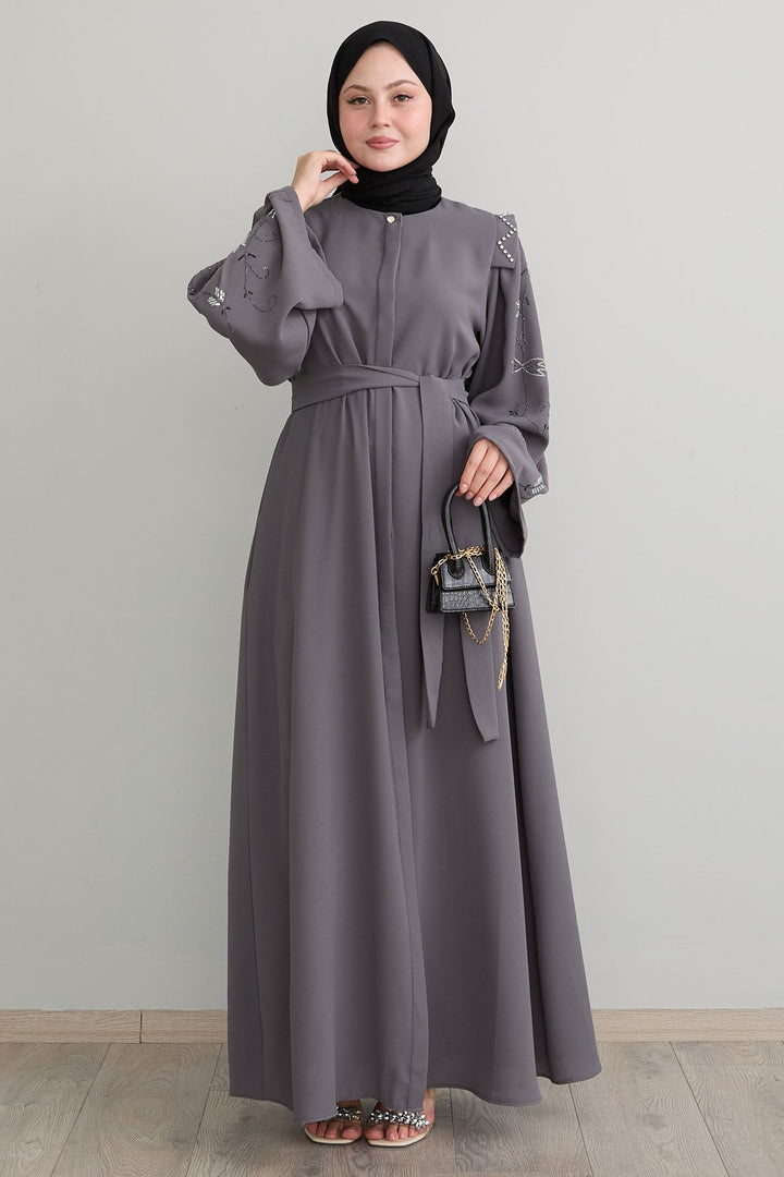 MDS Women Secret Exploding Shoulder Stoned Gray Ferace - Alafaya