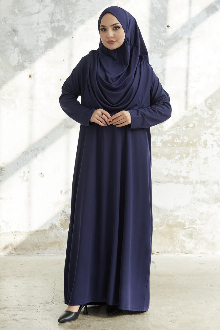 MDS Women One Piece Prayer Outfit - Navy Blue - Brant