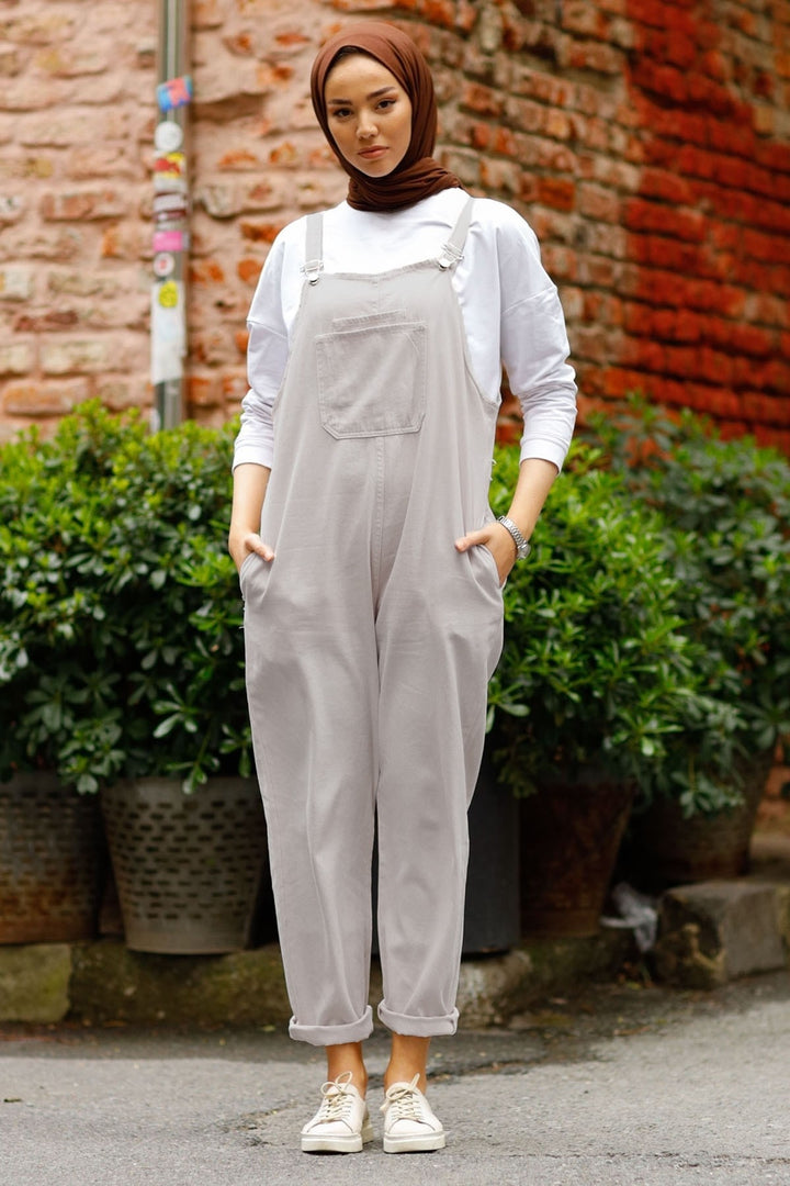 MDS Women Lindy Strap Overalls - Stone - Heidelberg