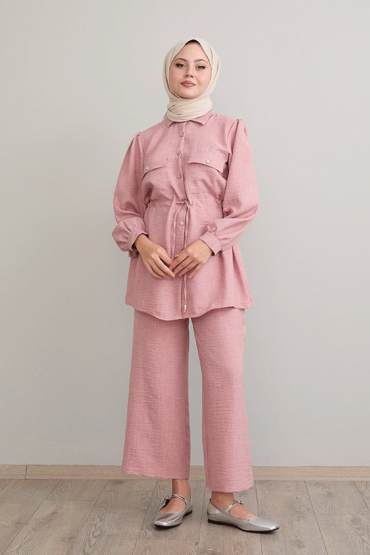 MDS Women Tunnel Arch Powder Linen Set - Montauban