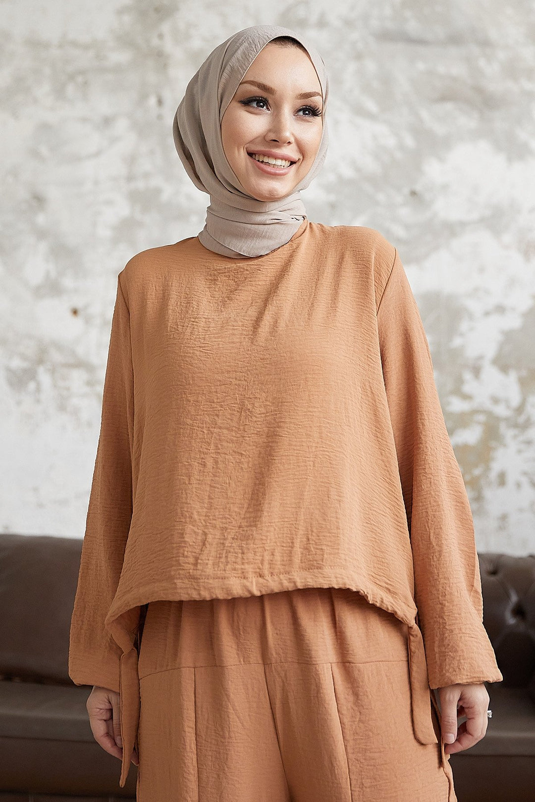 MDS Women Eliya Casual Two-Piece Set - Camel - Salvatierra