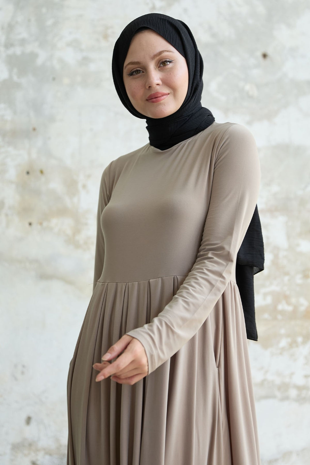 MDS Women Sandy Pocket Dress - Beige - Città di Castello