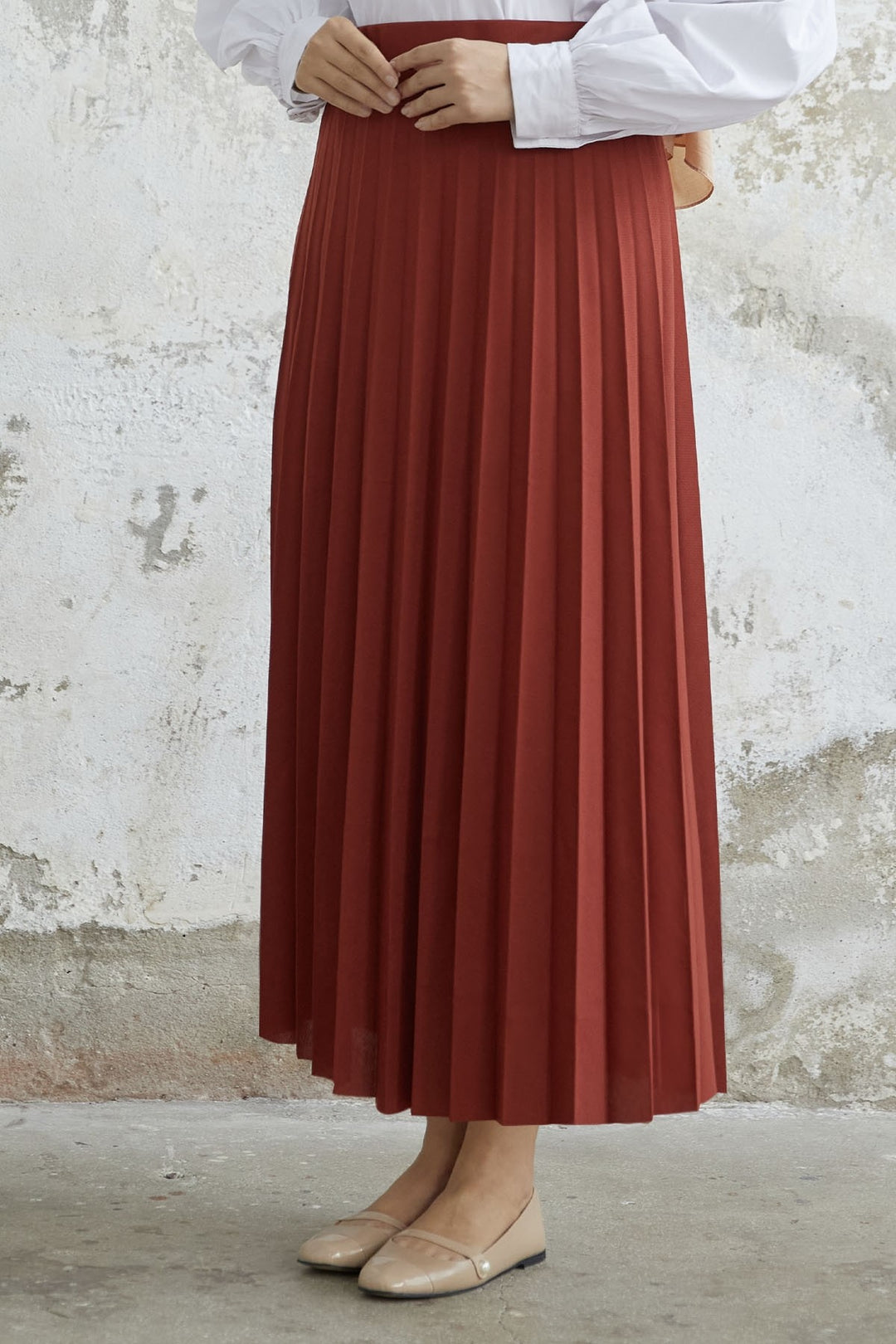 MDS Women Luisa Beli Rubber-Belted Skirt - Tile - Kendall West
