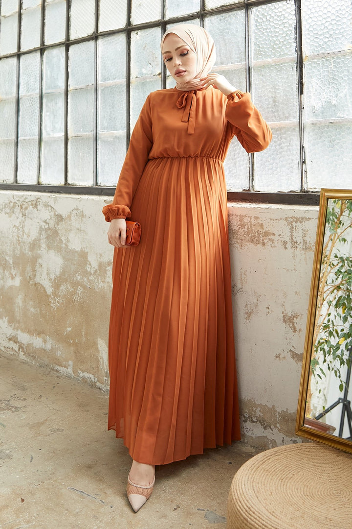 MDS Women Piliseli Limelda Chiffon Dress - Terracotta - Motril