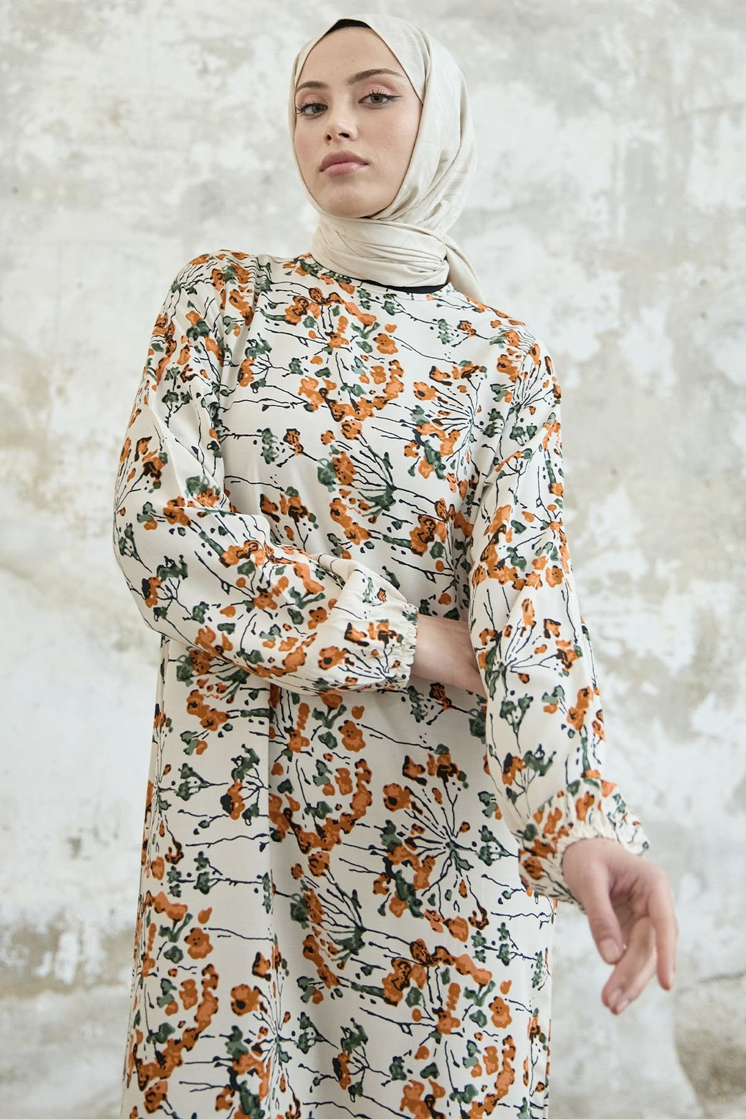 MDS Women Calanchoe Flowered Viscose Dress - Orange - Chiapa de Corzo