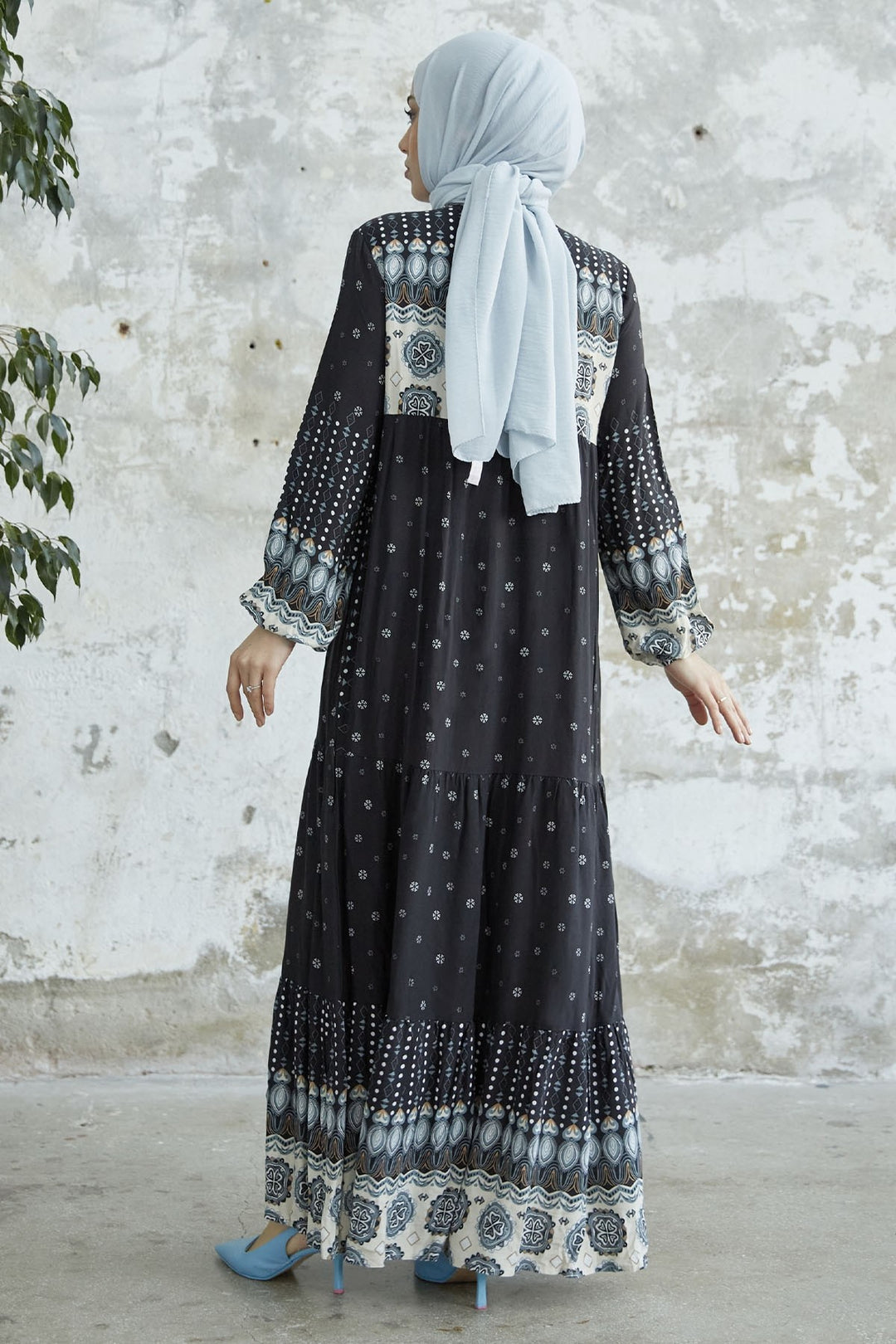 MDS Women Tasseled Viscose Dress - Black - Tomelloso