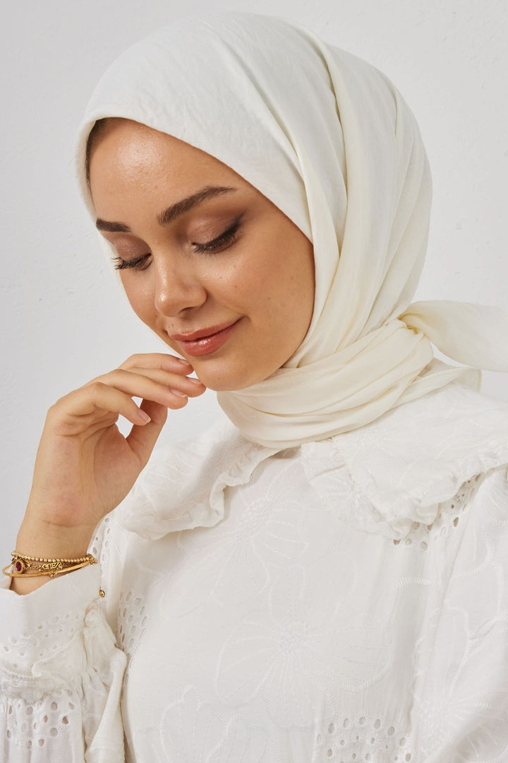 MDS Women Organic Fresh Scarf - White - Lerma