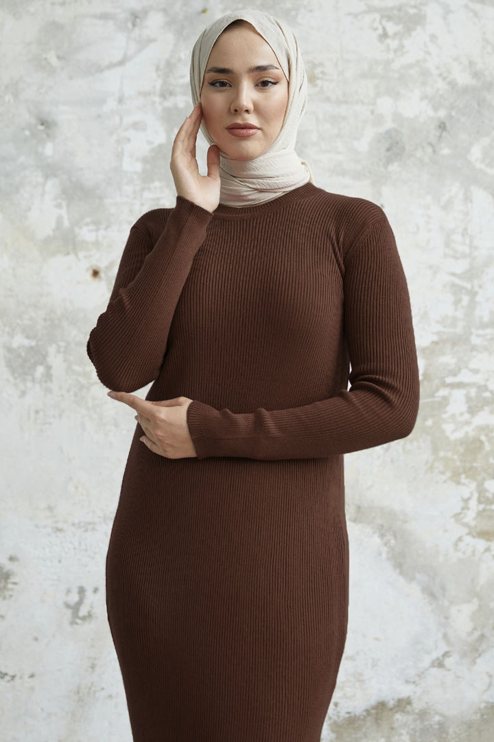 MDS Women Loyes Threaded Knit Dress - Terracotta - Florence