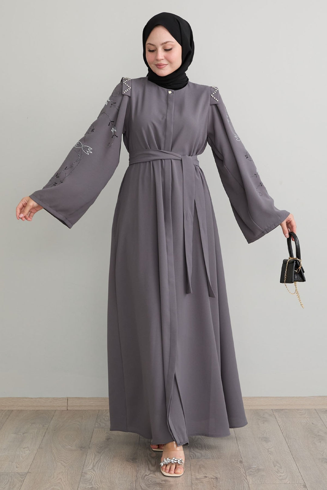 MDS Women Secret Exploding Shoulder Stoned Gray Ferace - Alafaya