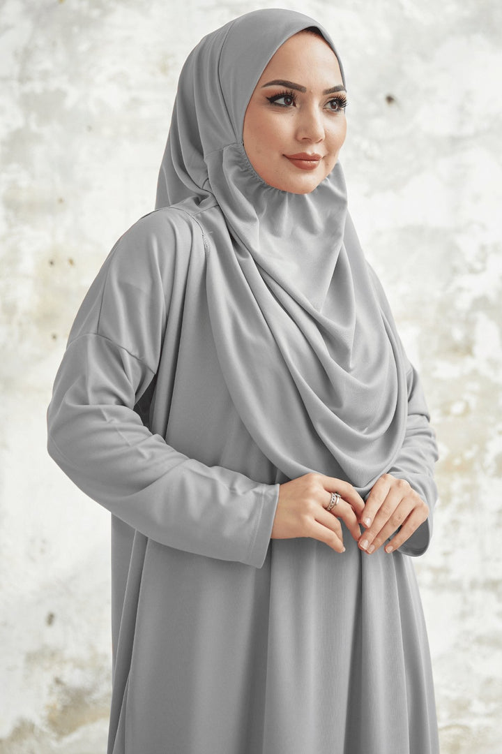 MDS Women One Piece Prayer Dress - Gray - Kateríni