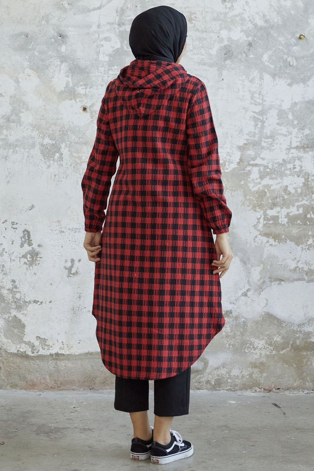 MDS Women Lenya Plaid Hat - Red - Alton