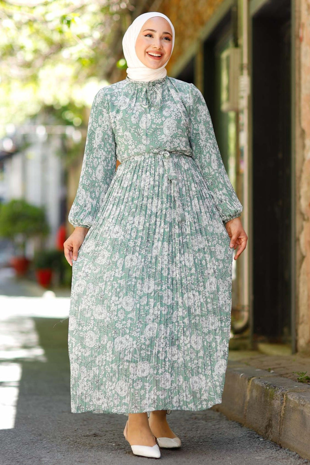 MDS Women Piliseli 6085 Chiffon Dress - Mint - Aspen Hill