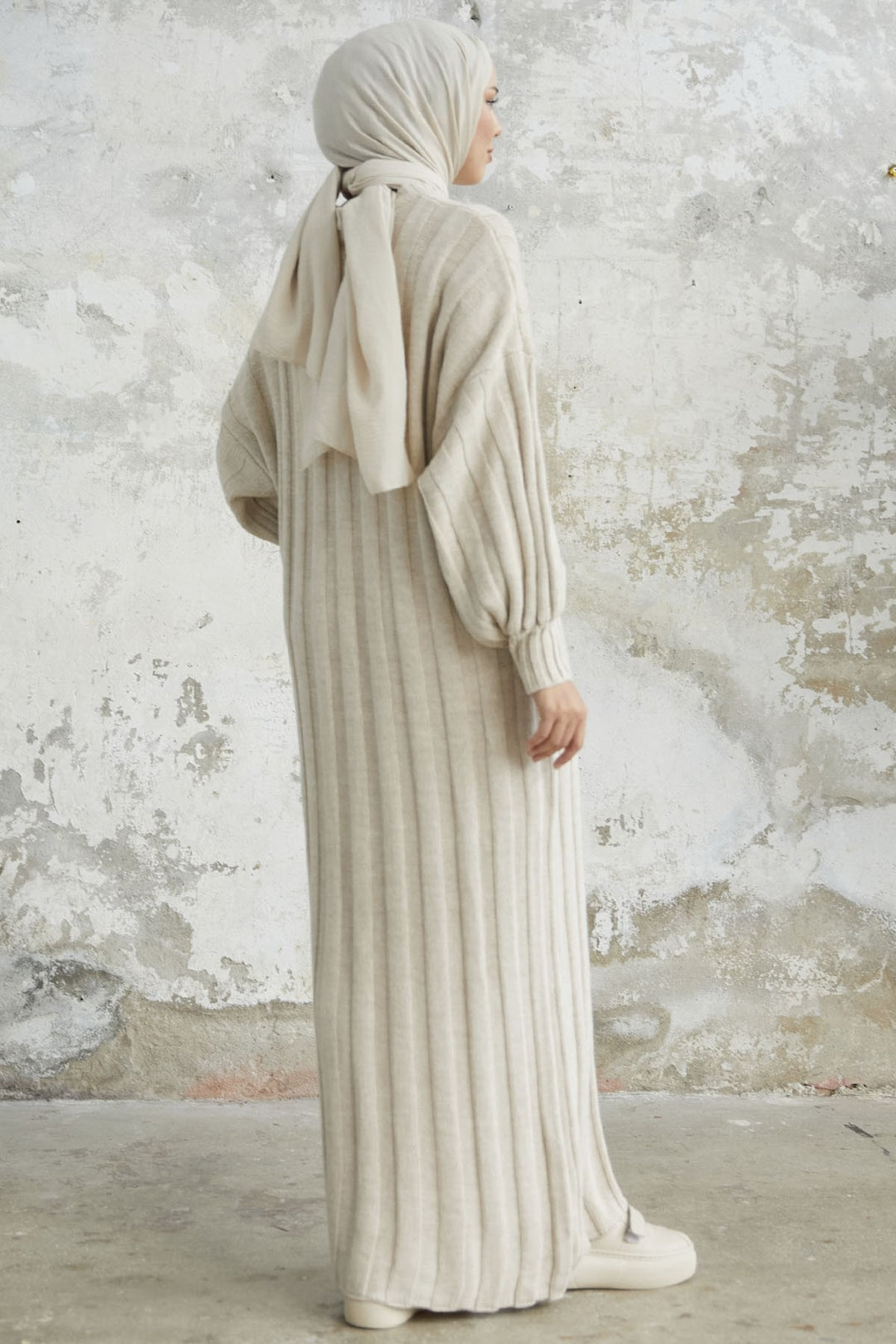 MDS Women Lovisa Ribbed Knit Dress - Cream - Batumi